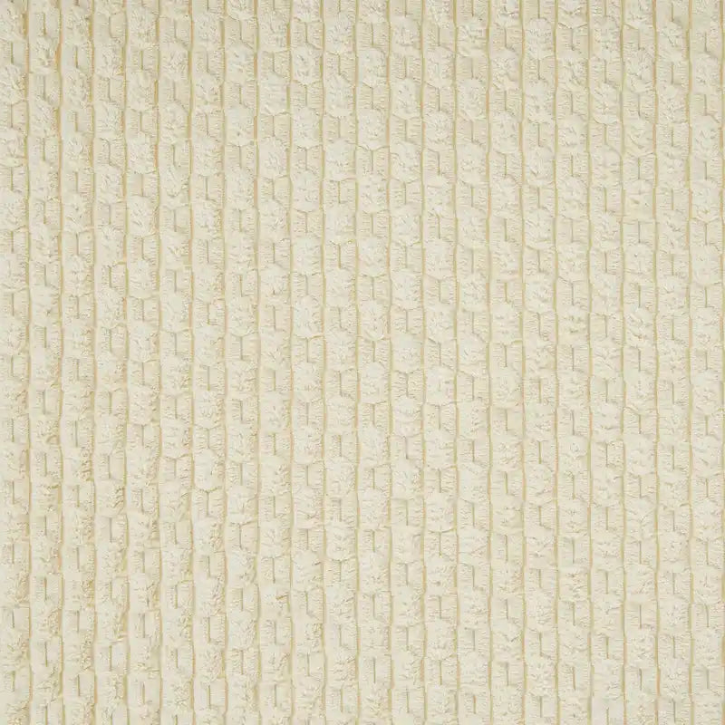 Pouf ottoman rond en tricot épais ivoire, rempli de billes de polystyrène, housse zippée, capacité de 90 kg, fabriqué en Amérique du Nord