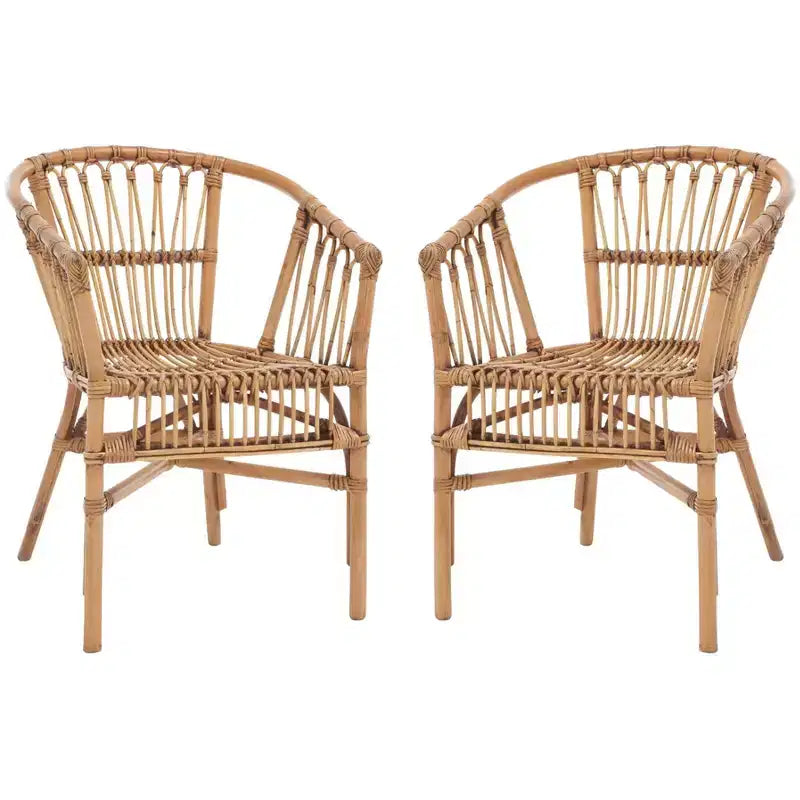 Fauteuil d'appoint en rotin Adriana - ACH6505 - Lot de 2 - Safavieh